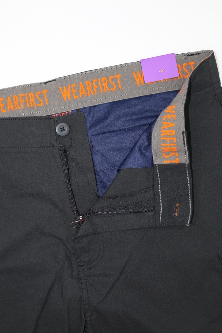 Wearfirst Mens Cargo Short Black Sz 2XL 9in Inseam Stretch Soft Touch Comfort