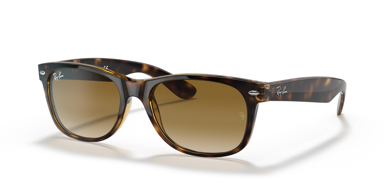 Ray-Ban New Wayfarer Classic Light Havana/Light Brown Gradient 58 mm Sunglasses