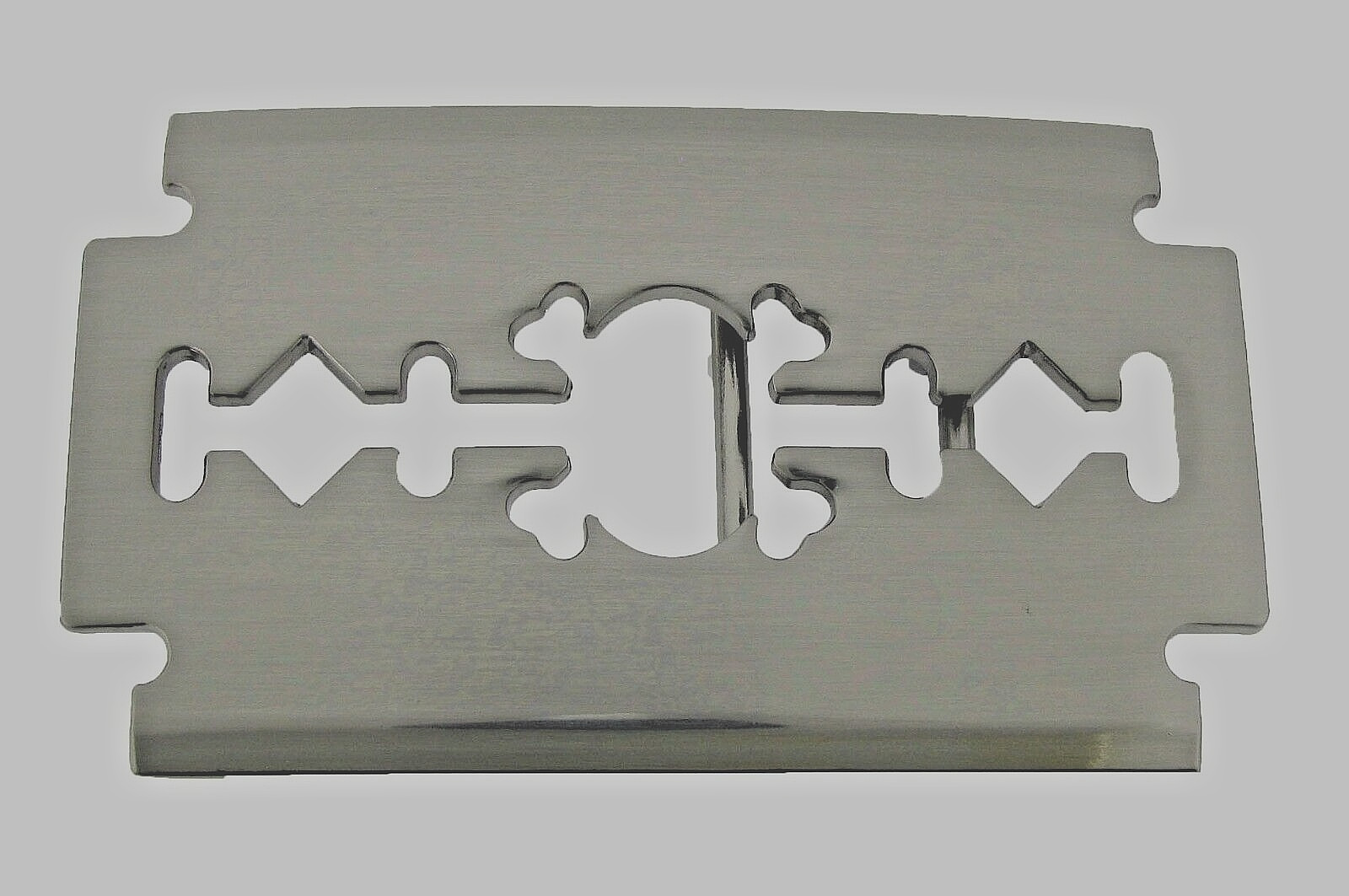 New Silver Razor Blade Barber Gift Belt Buckle Punk Hip Biker Cutter Rock Gothic