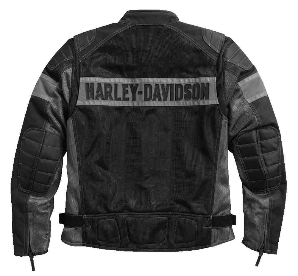 New Harley-Davidson Men’s Mesh Textile Motorcycle Jacket Biker Riding Gear Black