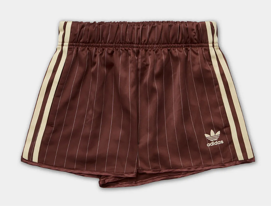 adidas Originals Pinstripe Satin Shorts Women’s Lifestyle Pants AsiaFit KC4236