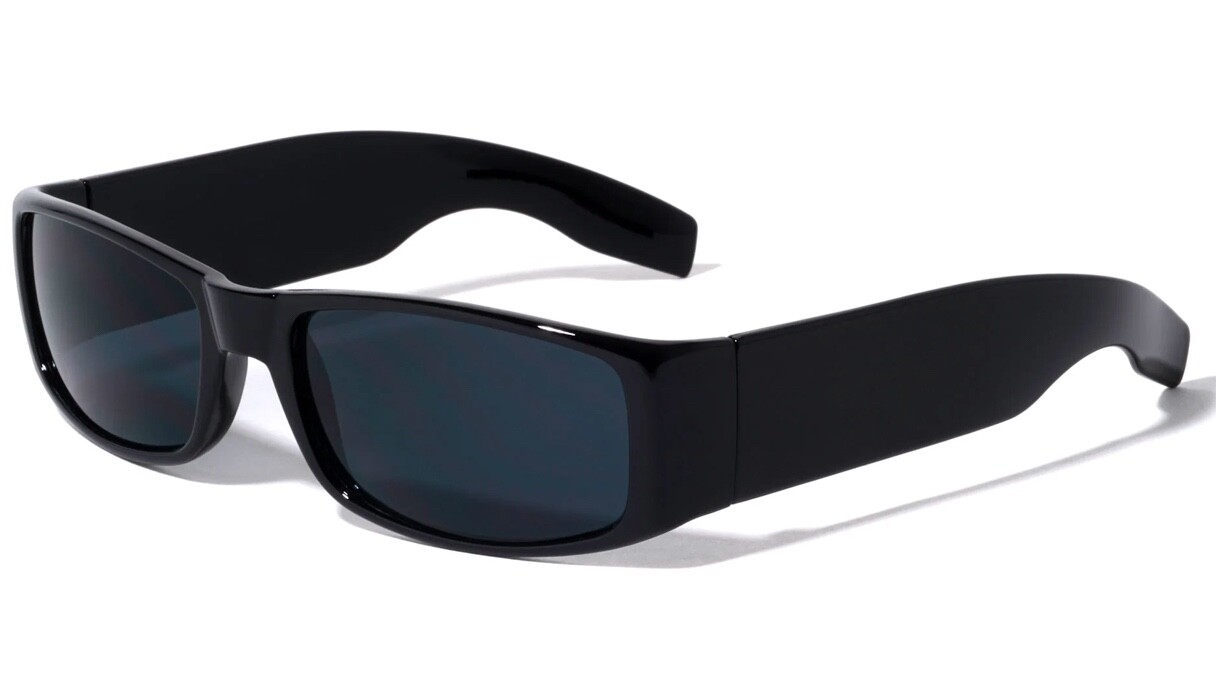 Men Super Dark Lens Privacy Migraine Headache Colo Gangster Hip Hop Sunglasses