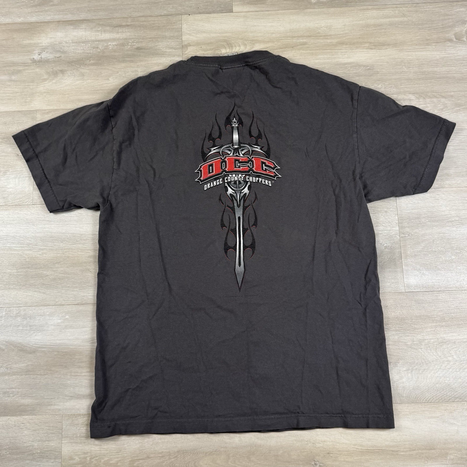 Vintage Y2k Orange County Choppers Center Logo Sword Motorcycle Grunge Men’s L