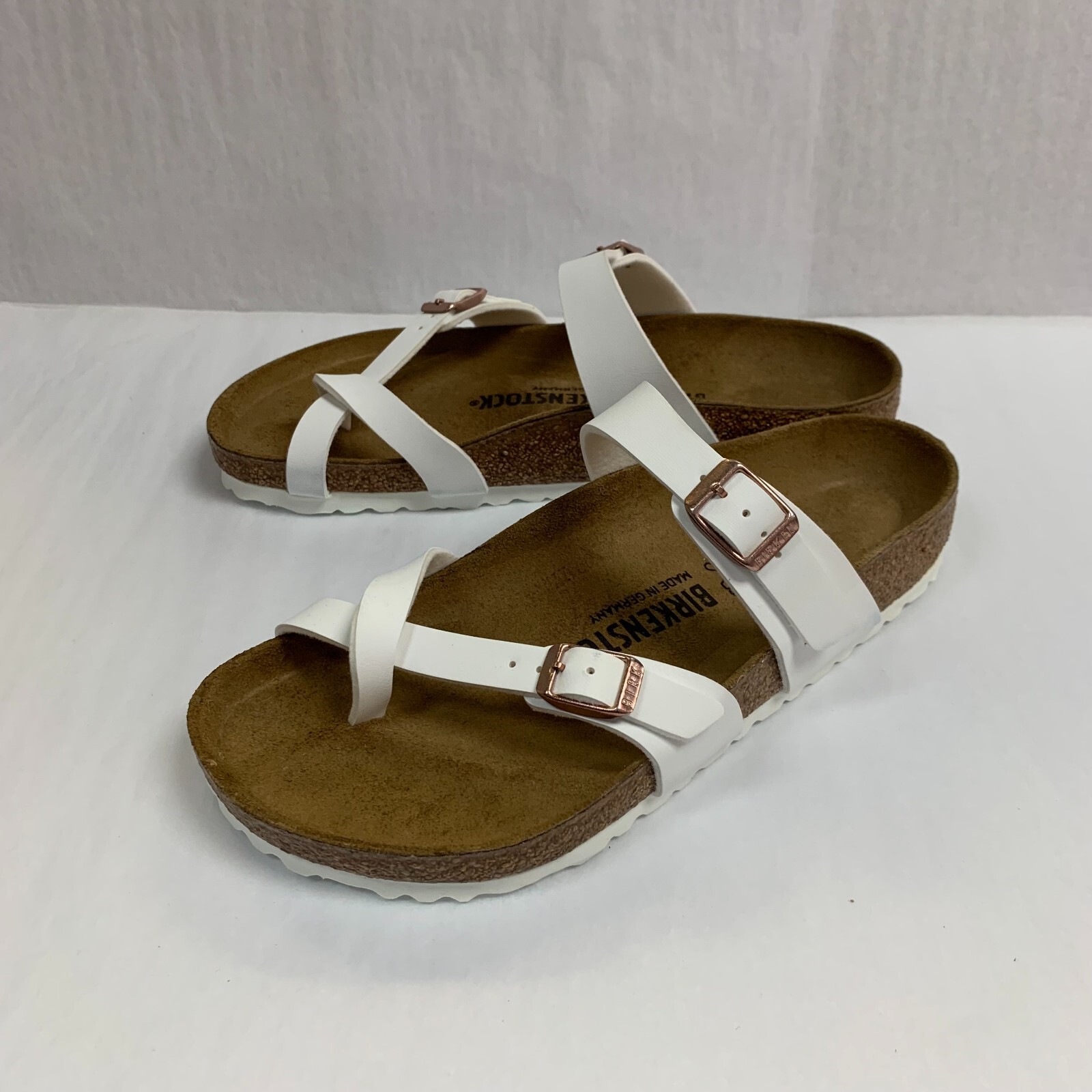 Birkenstock New with Box Mayari White Birko-Flor Regular Width – Select Size
