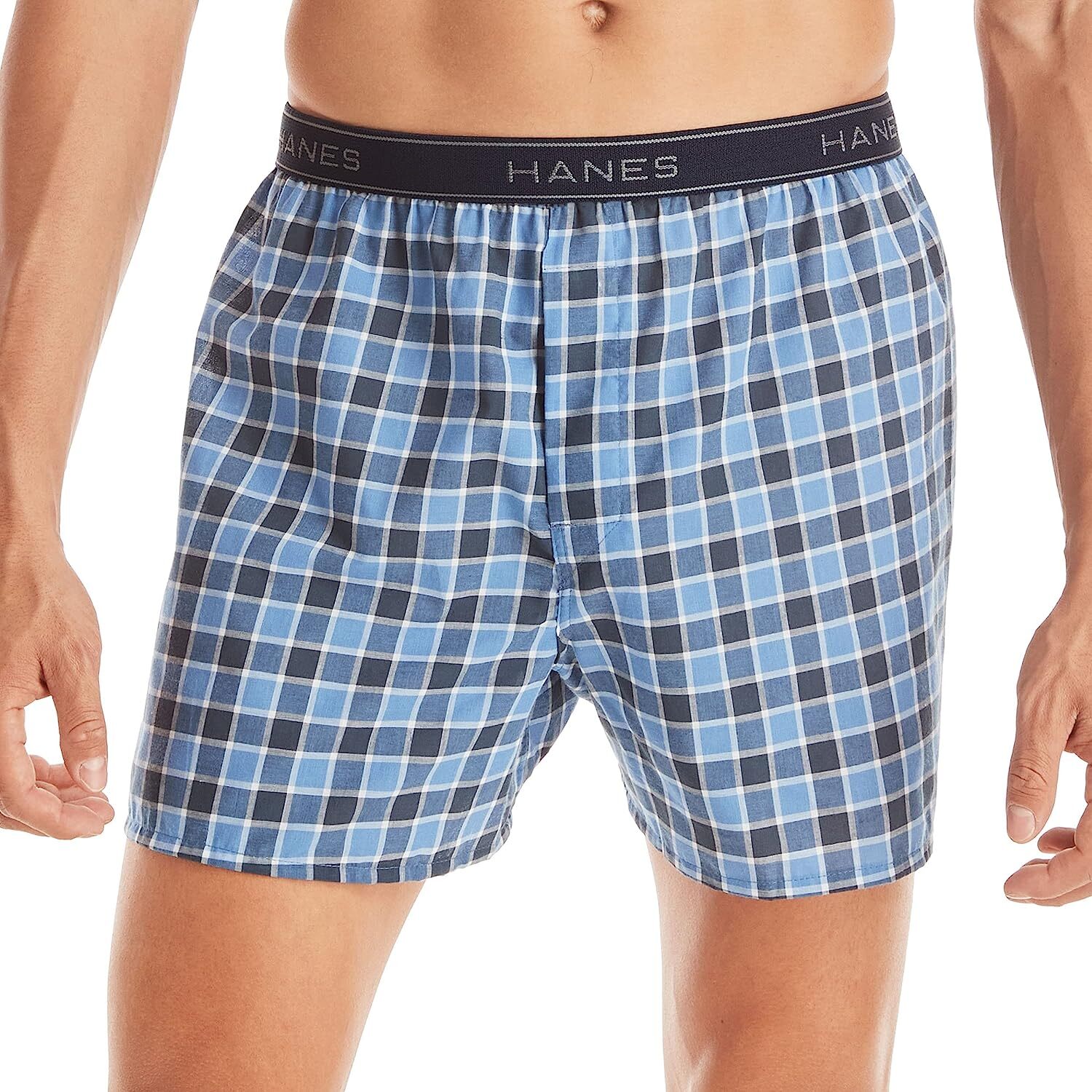 Hanes Men’s Cool Comfort Plaid Boxers