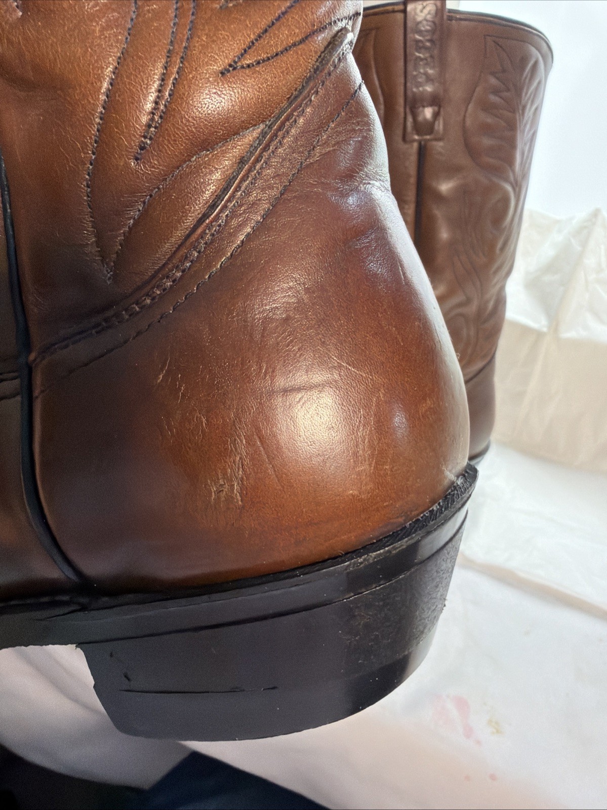 Vintage Red Wing Pecos 9801-1 Western Boots Leather Made In USA Size 8.5 D