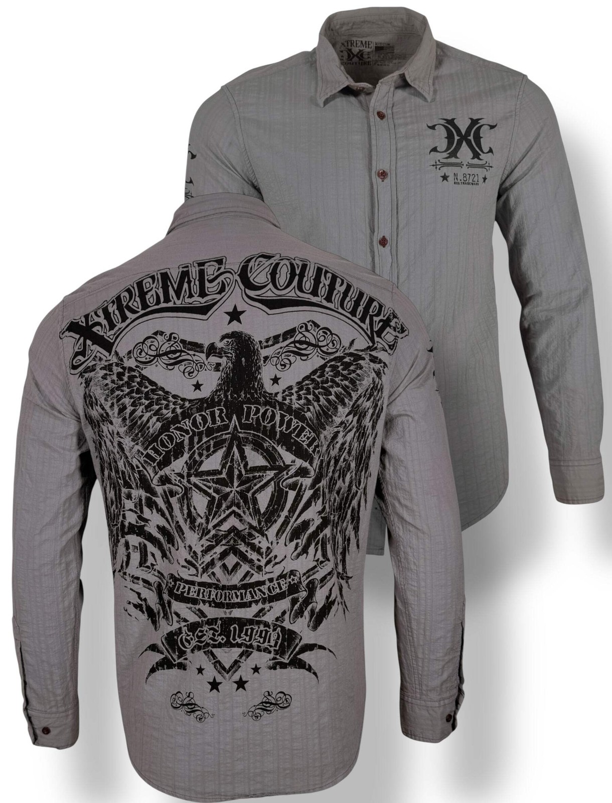 Xtreme Couture By Affliction Men’s Button Down Shirt Open Deal