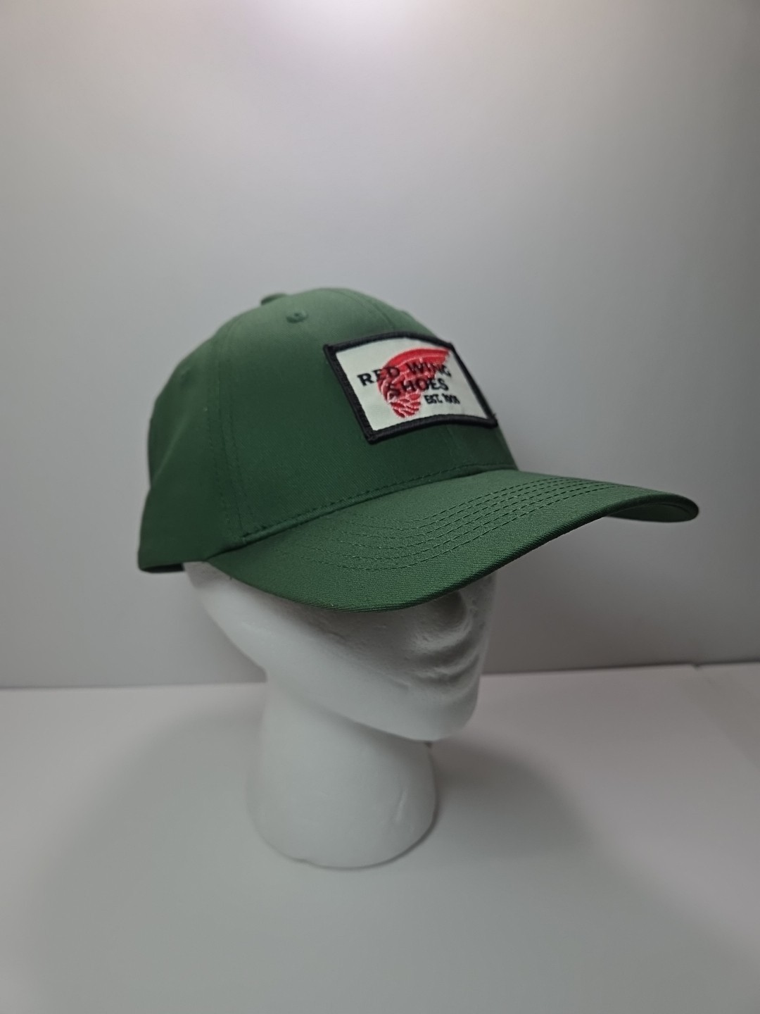 Red Wing Shoes SnapBack Forest Green Embroidered Logo Workwear Ball cap