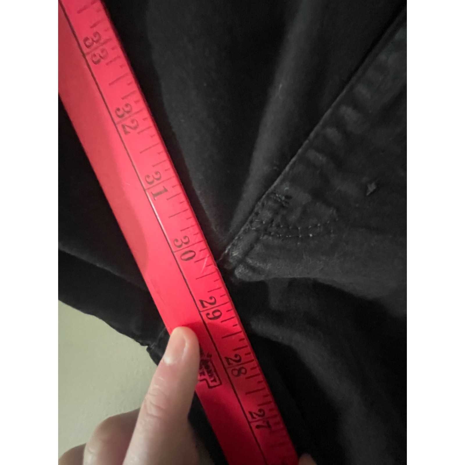 Levis Womens Classic Straight Leg Jeans Black High Rise Size 8 Stretch Denim