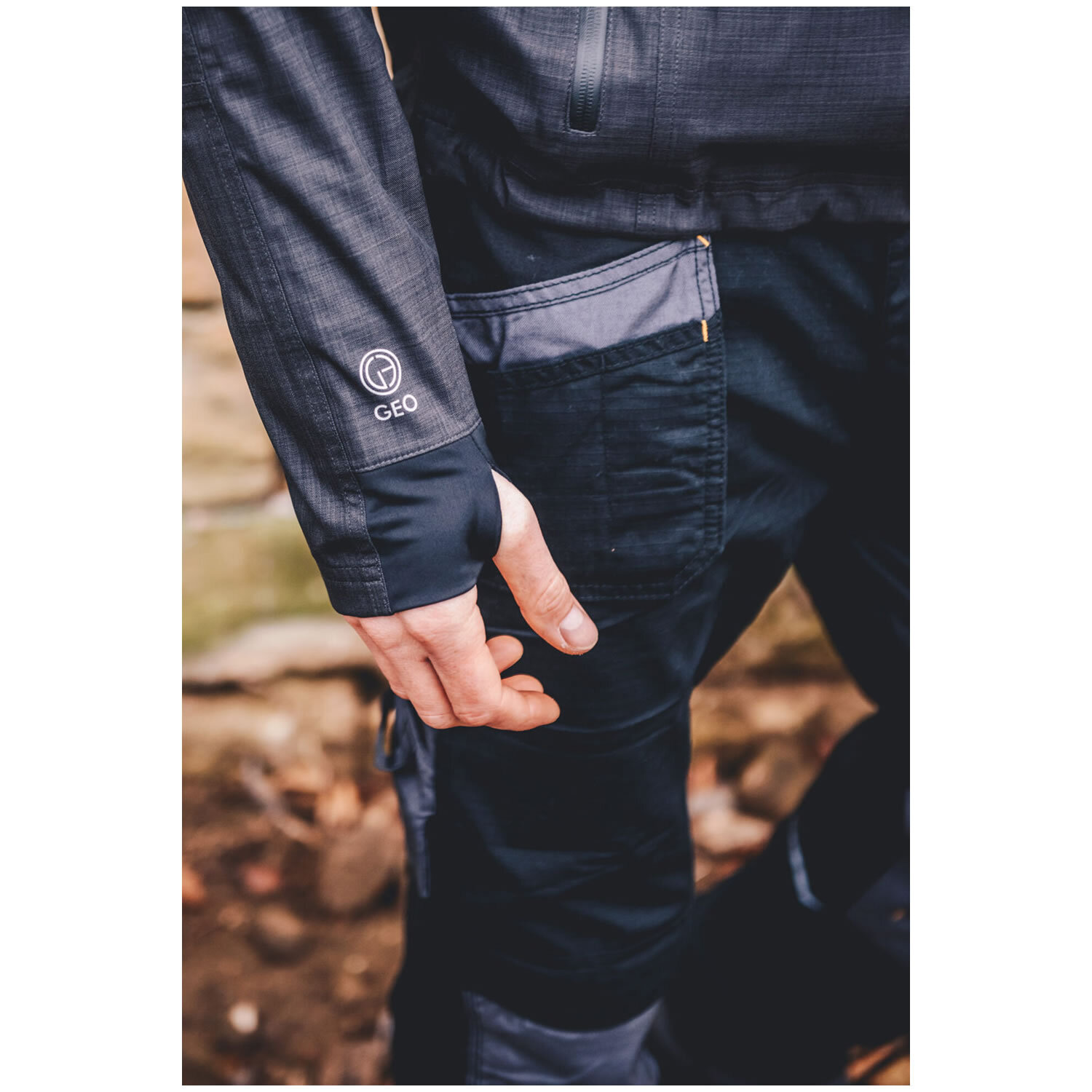 JCB Trade Plus Workwear RipStop Mens Work Trousers Cordura Knee Pad Pocket Pants