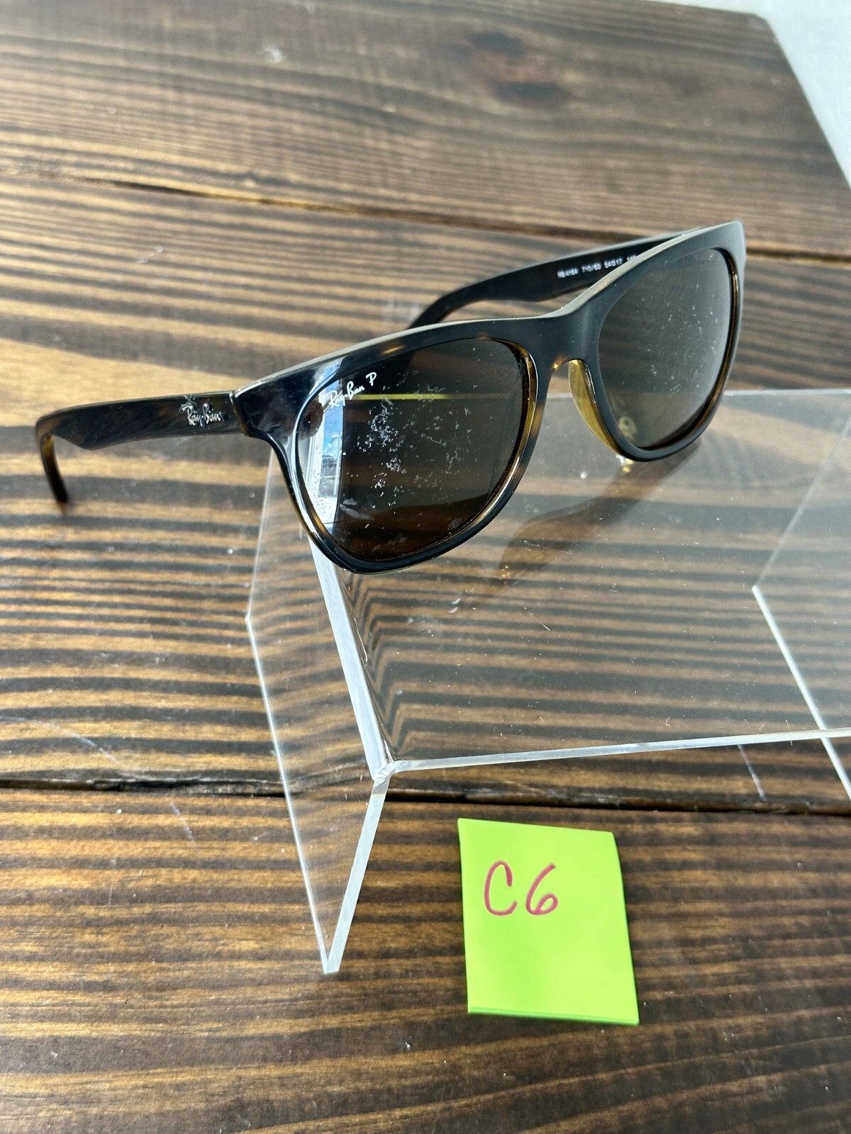 Ray-Ban RB4184-710/83 Men Polished Light Havana Frame with Brown Lens Sunglasses