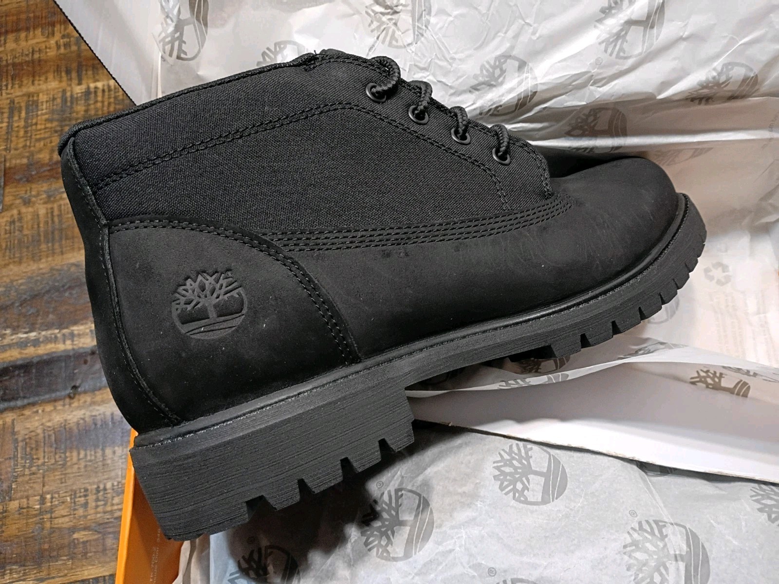 Mens Timberland Heritage Premium Mid Lace Chukka Boot Sz 11.0 Black Brand New 🎁