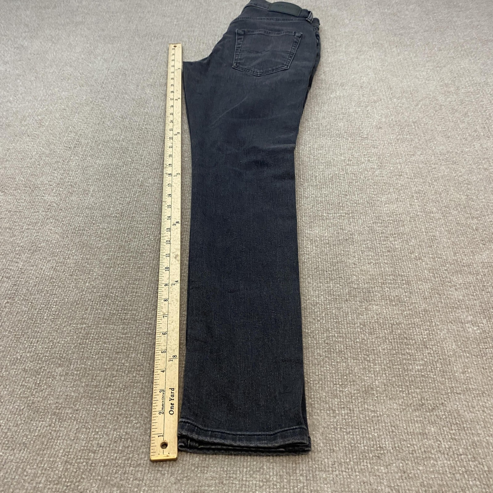 Lucky Brand 411 Athletic Taper Jeans Mens 28×32 Gray Dark Wash Stretch Denim NEW
