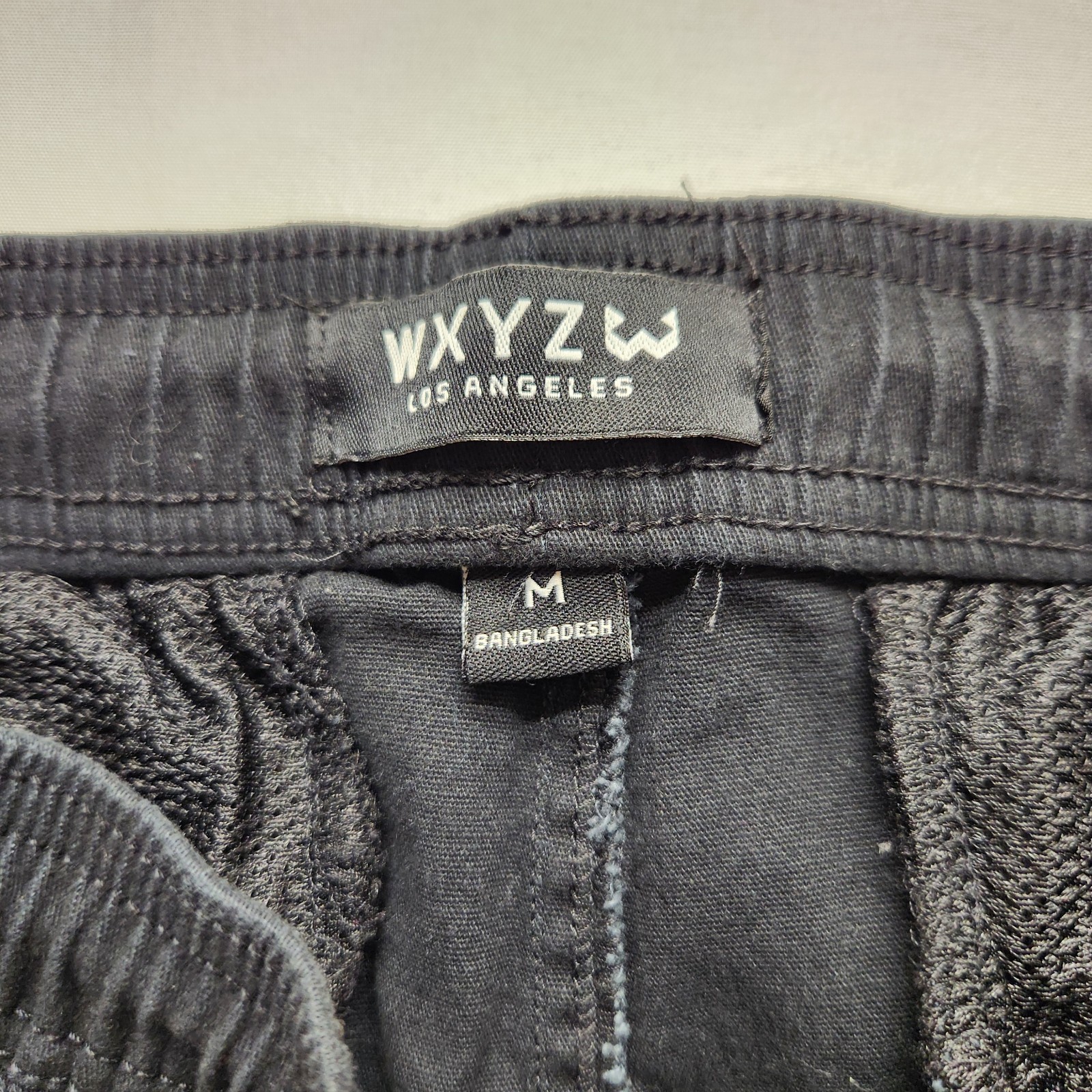 ⭐️WXYZ Los Angeles Black Cargo Jogger Pants Men’s Size M Cotton Stretch Gorpcore