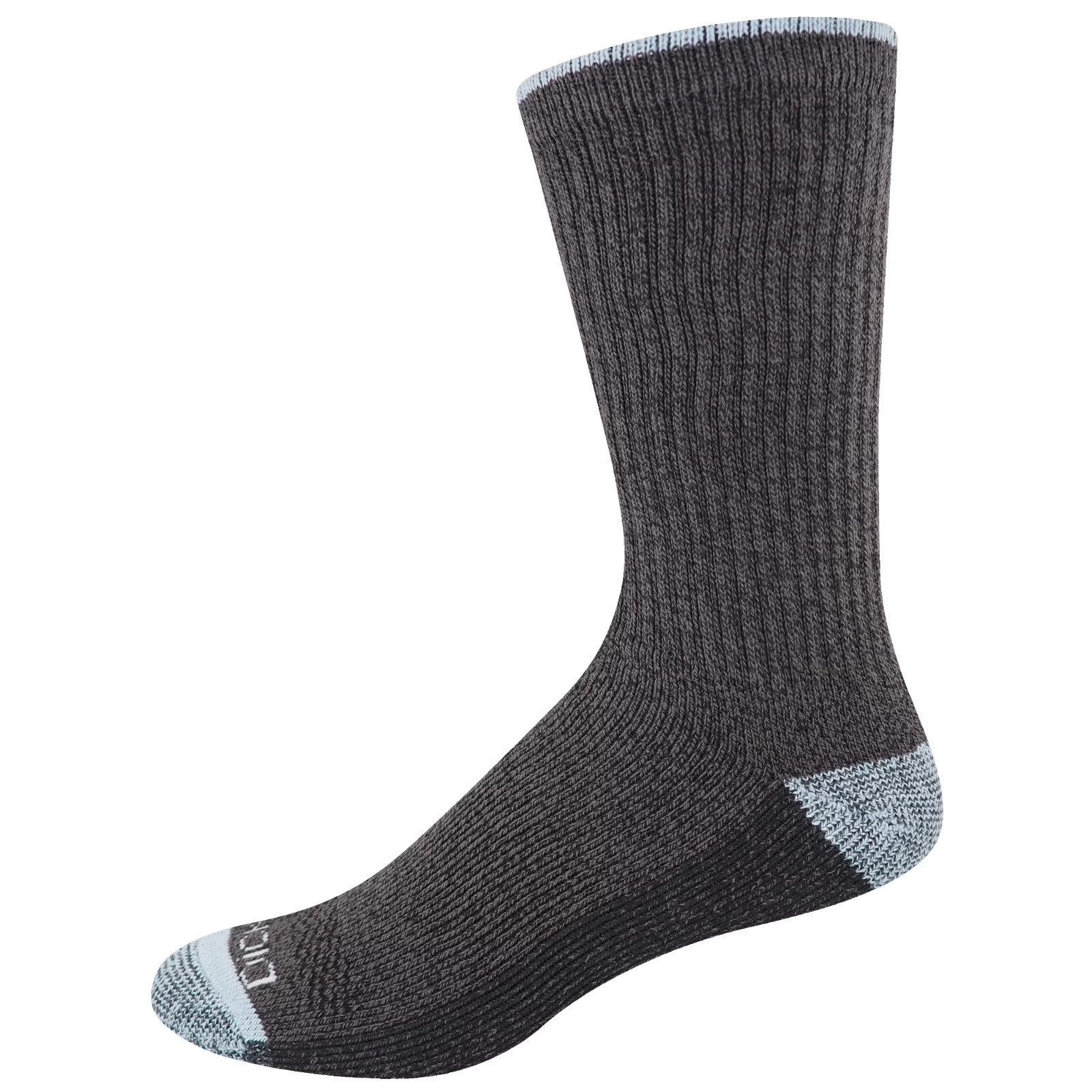 6 Pack Genuine Dickies Mens Dritech Crew Socks Moisture Control Black Size 6-12