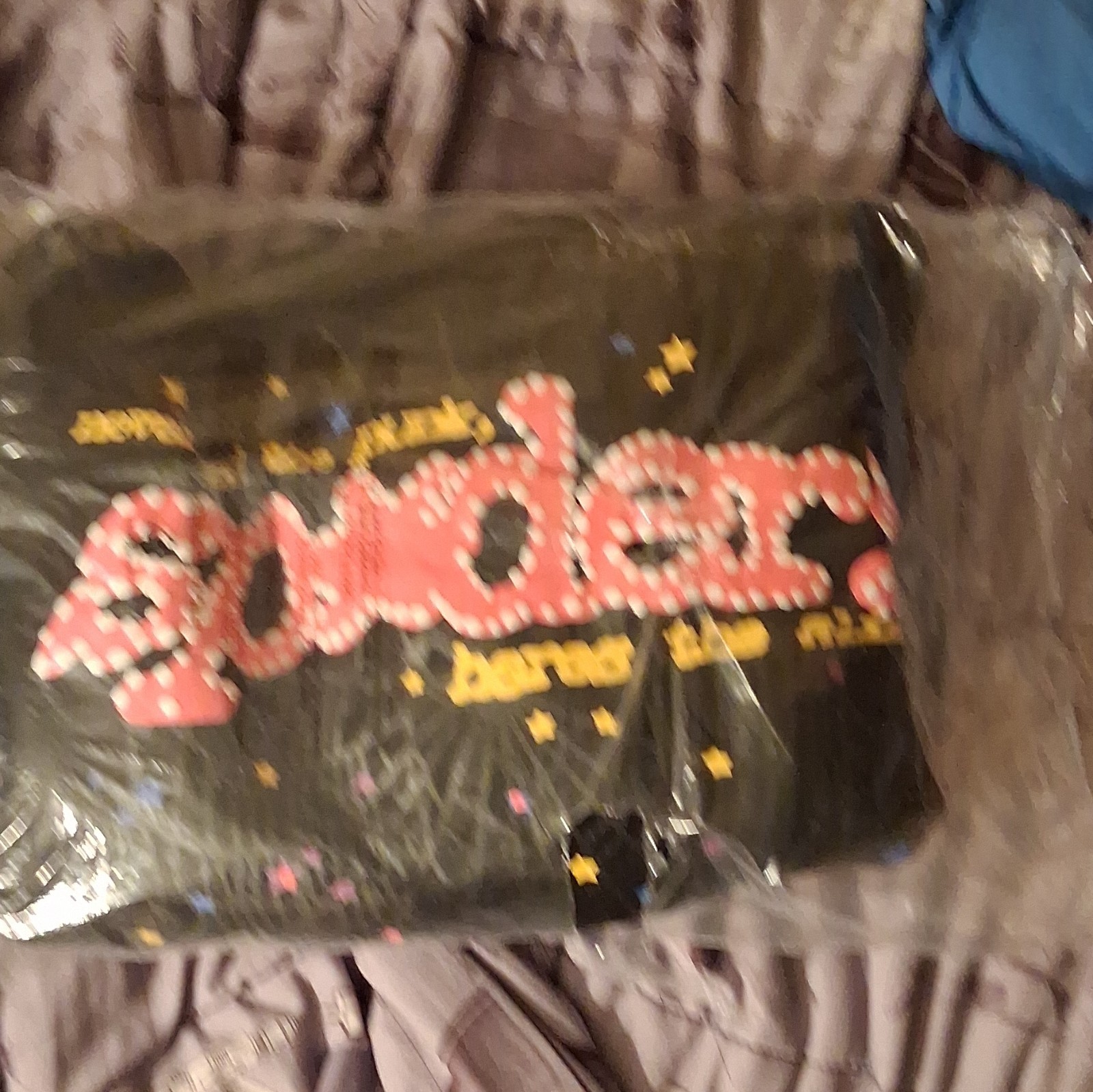 Authentic Spider Black Pink Sp5der Hoodie Sweatshirt Size Large