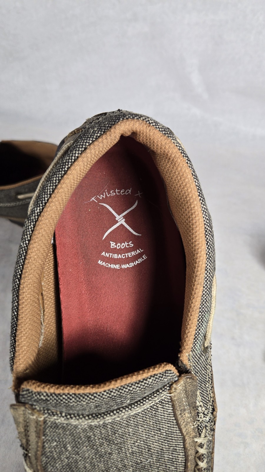 Twisted X Men’s ECO TWX Slip-On Driving Moccasins~Moc Toe~MDMS012~Size 8 NICE