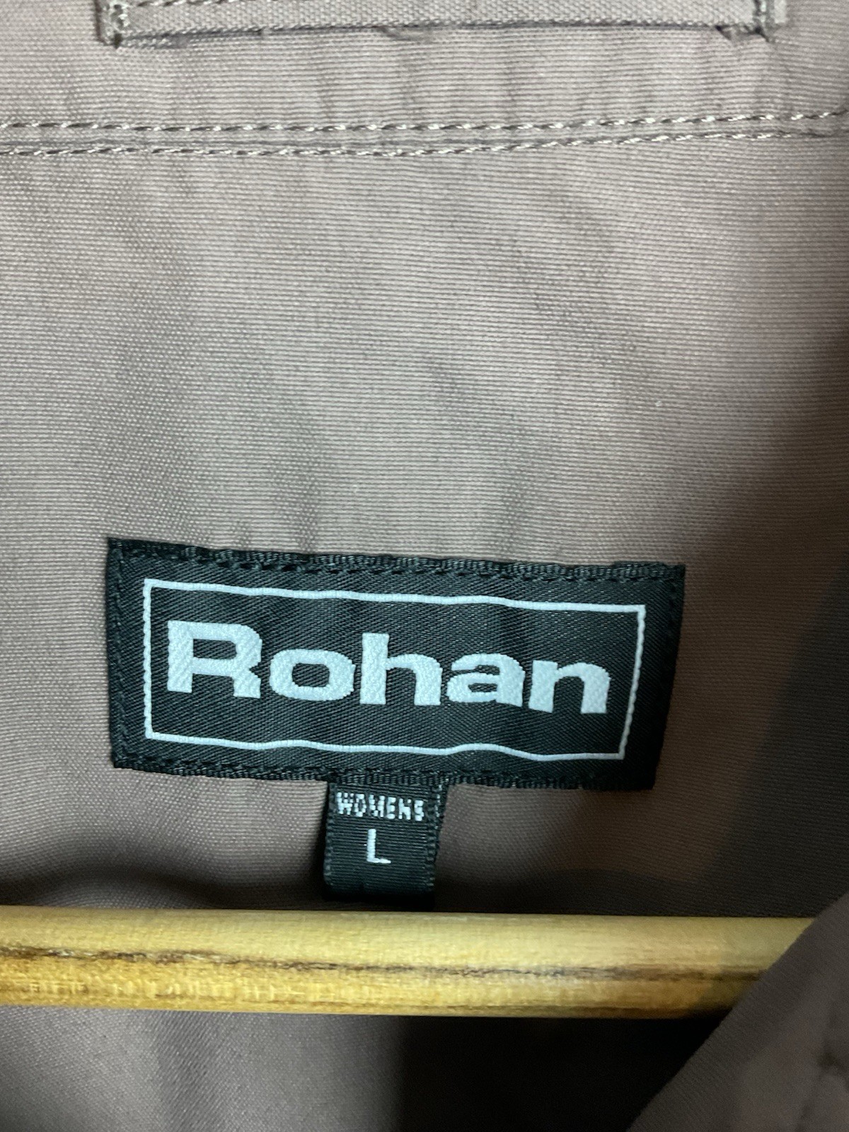 Rohan Womens Longitude Jacket Size Large Brown Unlined Pockets Lightweight