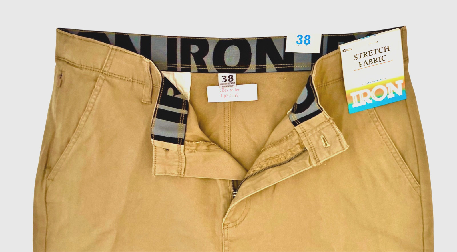 IRON CO Men’s Stretch Shorts (SIZE 36) Flex Waist Flat Front BOARDWALK New Tag!