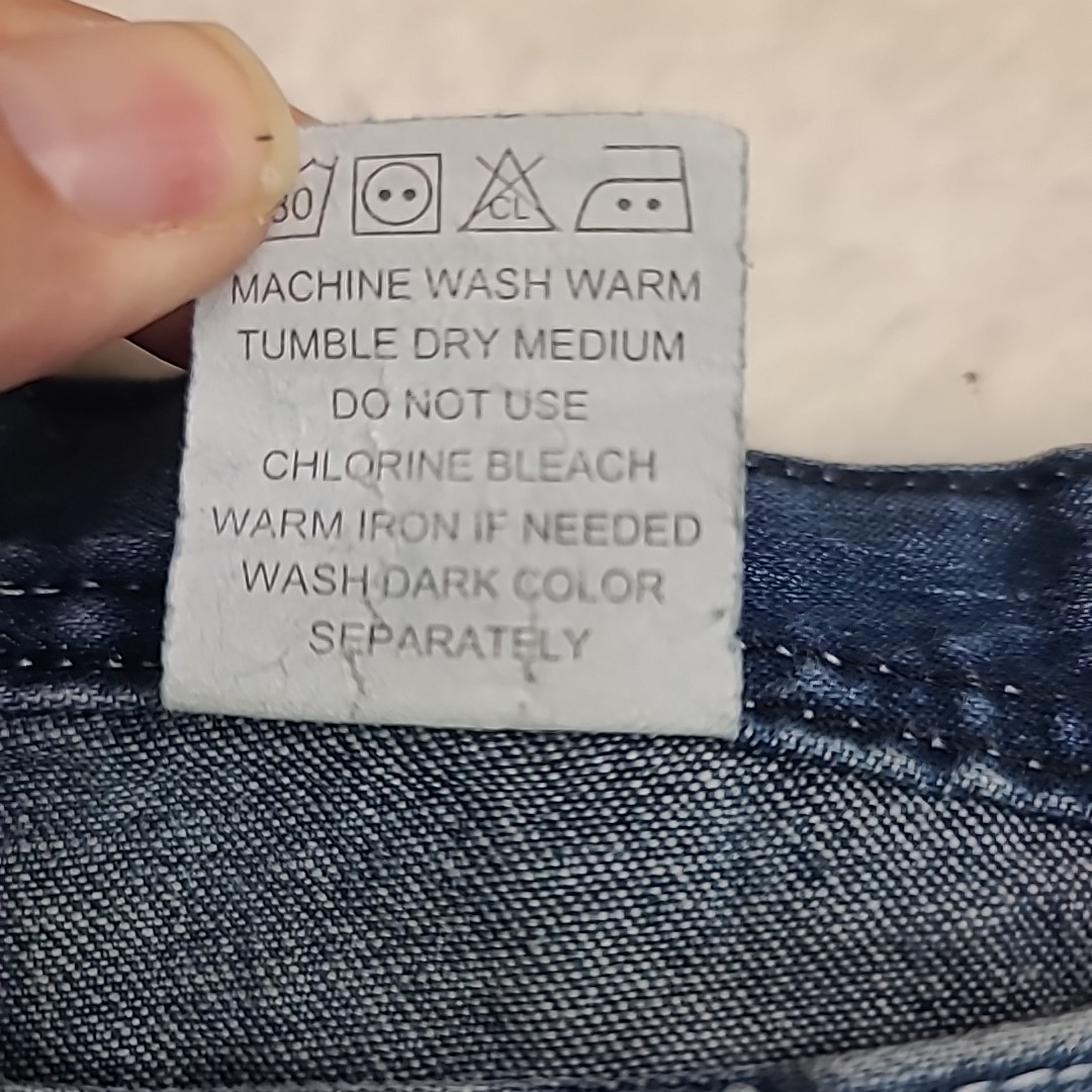 Key Carpenter Jeans Workwear Hammer Loop Rugged Blue Men’s 36×34 Gorpcore