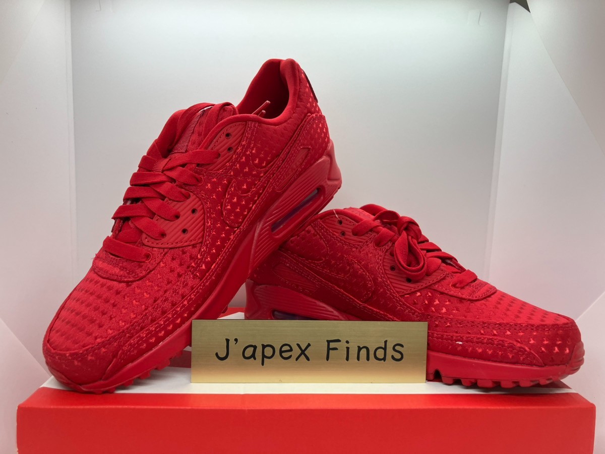 Nike Air Max 90 IB6606-600 Valentine’s Day University Red Men’s Size