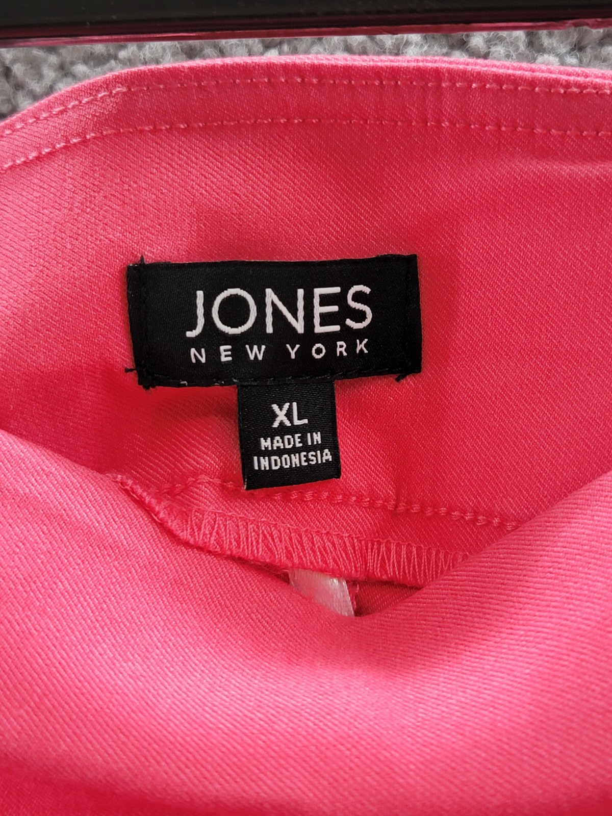 Jones New York Solid Stretch Twill Ankle Pants Women’s XL Fresh Guava Pull On