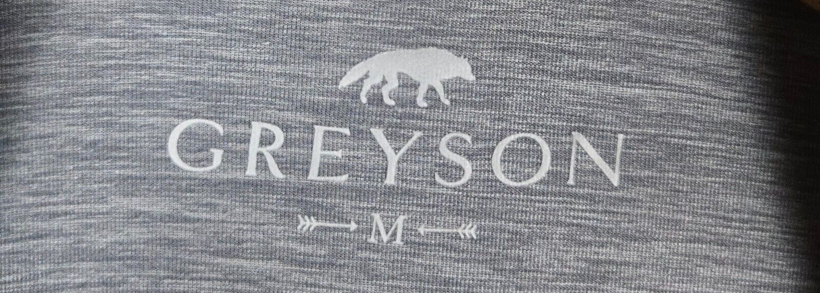 GREYSON NEW $148 Mens 1/4 Zip Medium Lightweight Wicking Brrr Fabric Golf Wolf