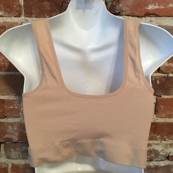 Rhonda Shear Light Nude Lace Overlay Bra Removable Pads New