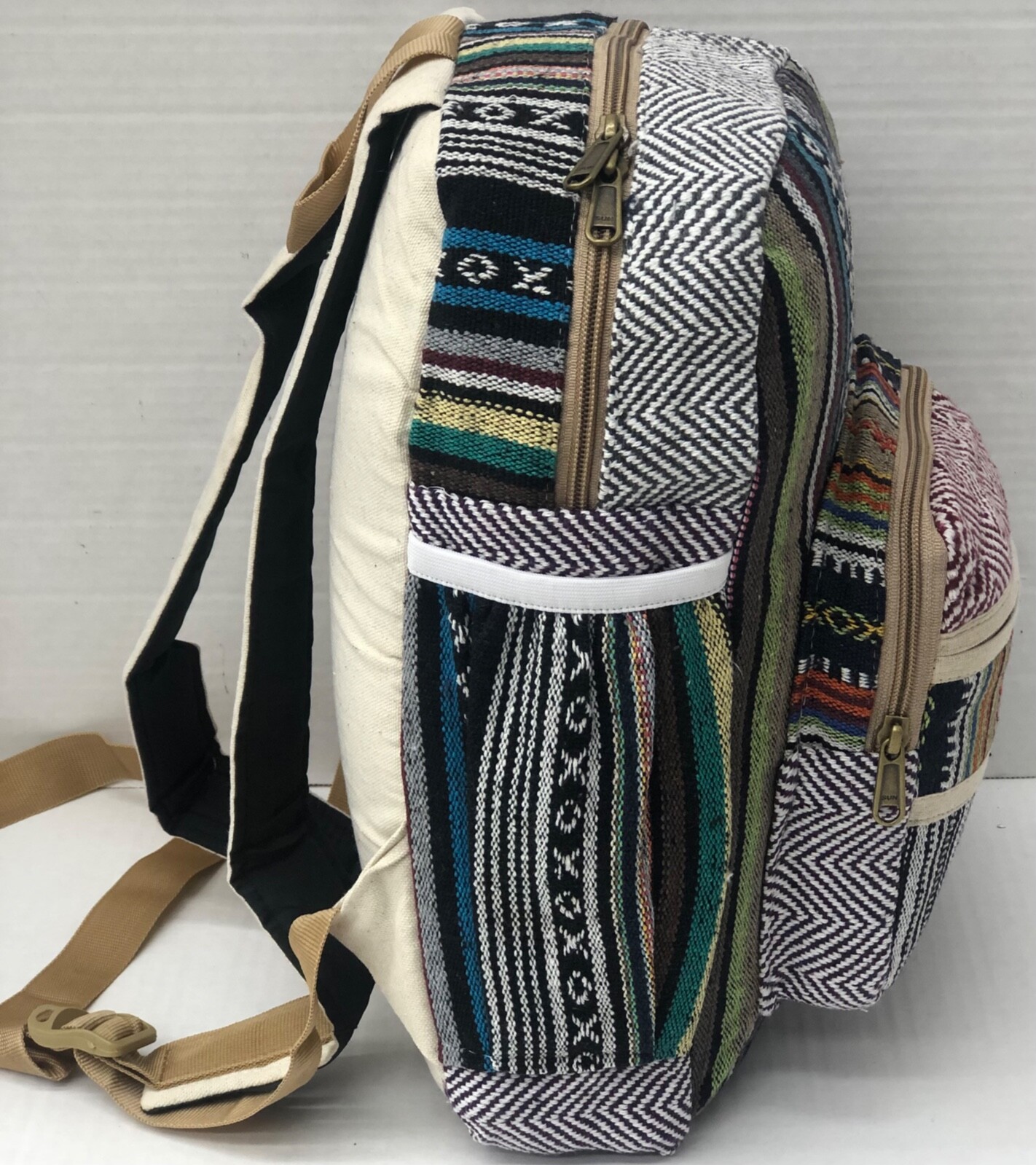 Artisan Himalayan multicolored Backpack #10 “Pattern and color may varies”