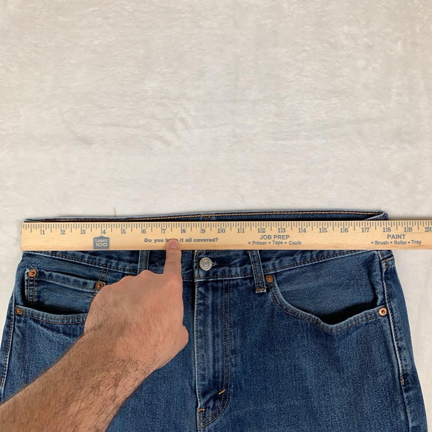 Levis 505 Regular Jeans Mens 36×29 Blue Medium Wash Straight Denim Cotton