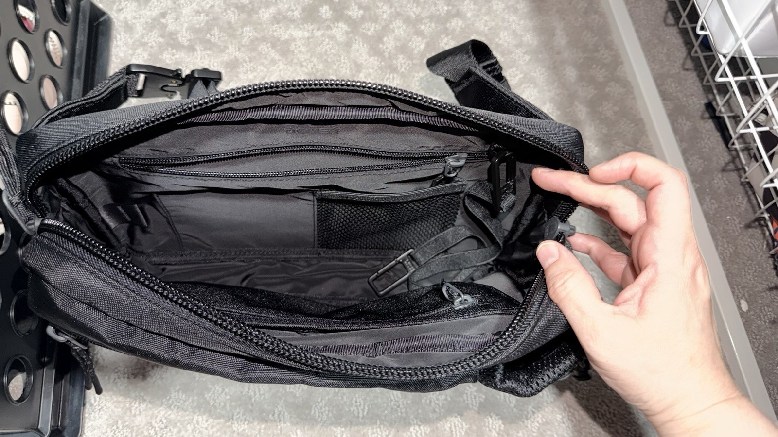 NWOT Dagne Dover Cairo Sling Bag Onyx