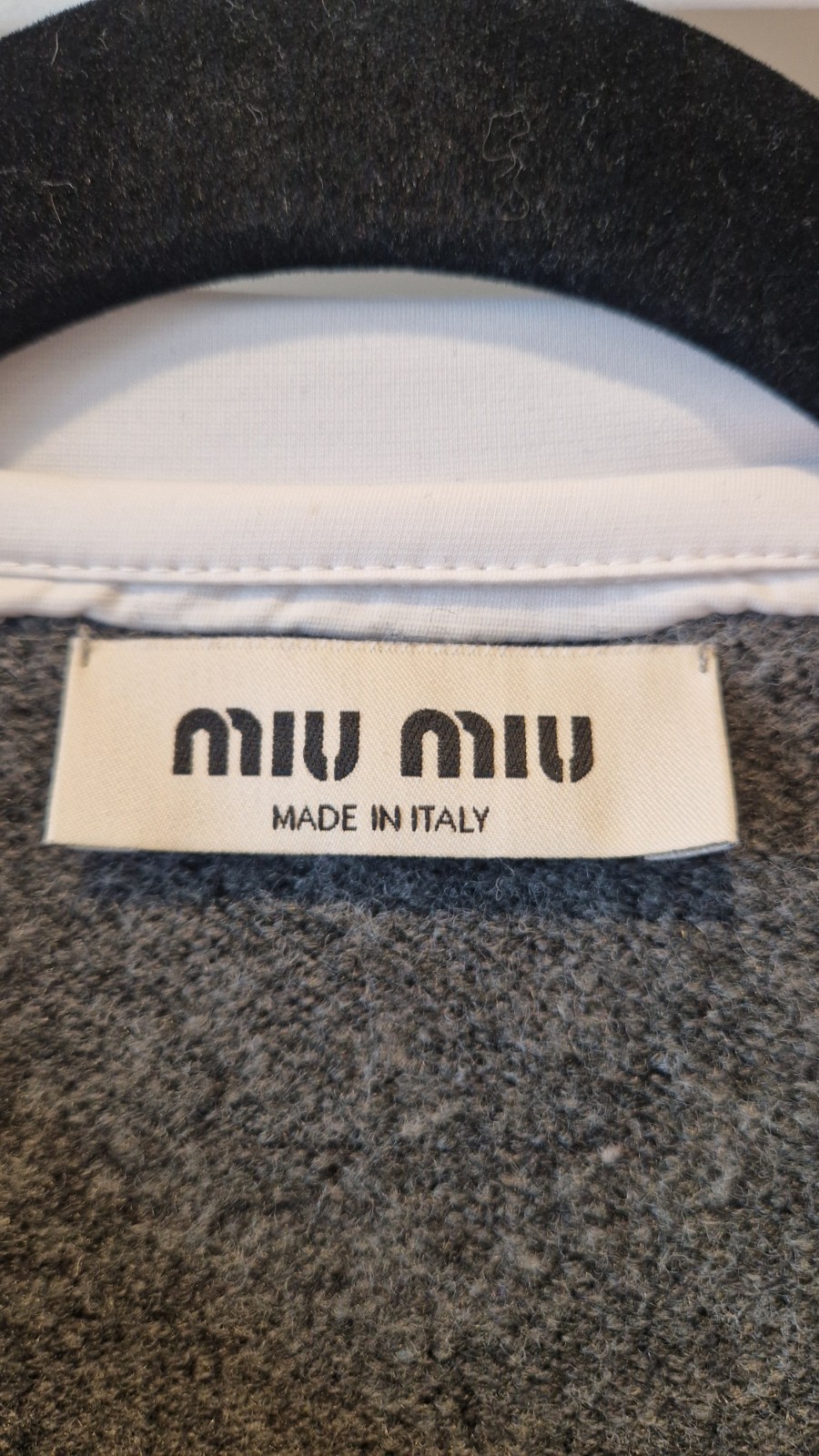 Miu Miu Layered-Effect Cashmere V-Neck Sweater – IT Size 42
