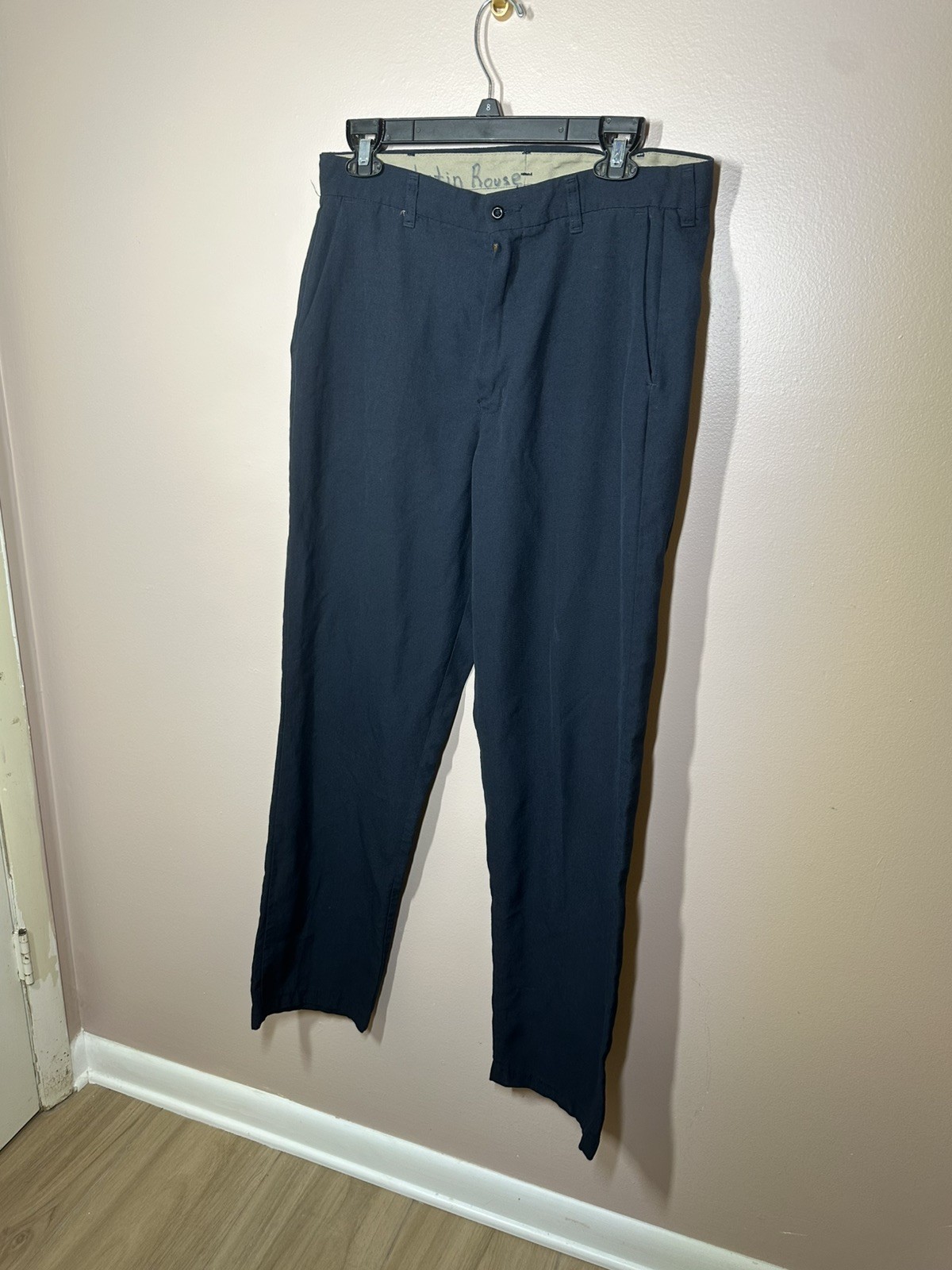 Bulwark FR Flame Resistant Work Pants Men 34 Navy Blue Industrial Safety Utility