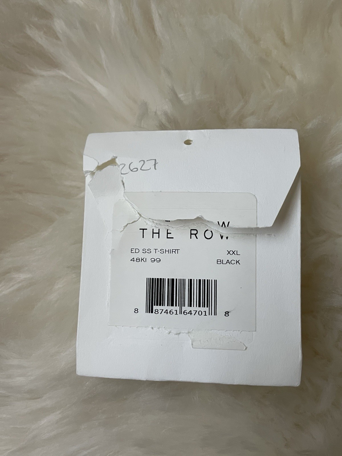 Authentic The Row Cotton Cashmere men’s black t shirt