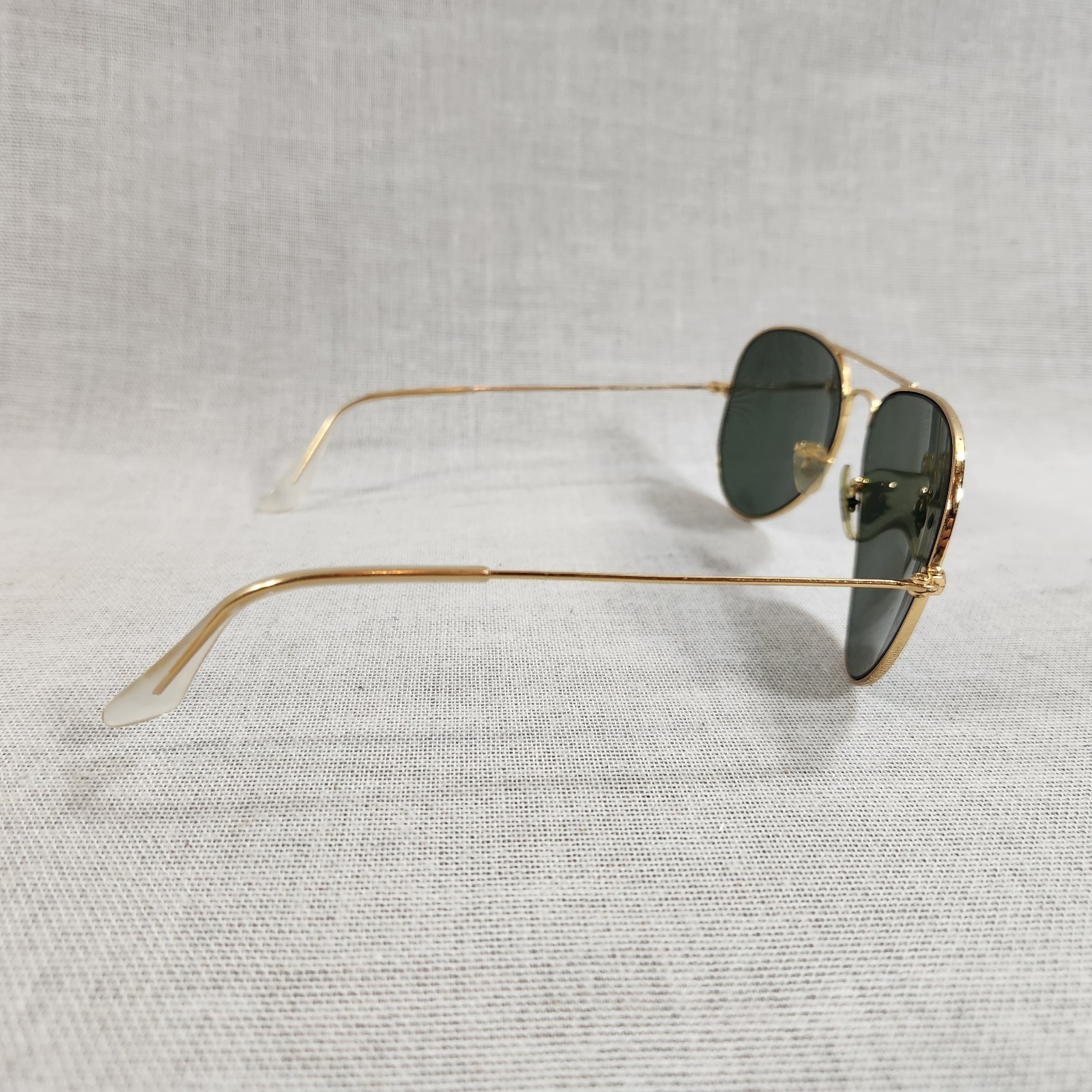 Ray Ban RB3025 001/58 Gold Full Rim Aviator Sunglasses 58-14-135mm Made in Italy