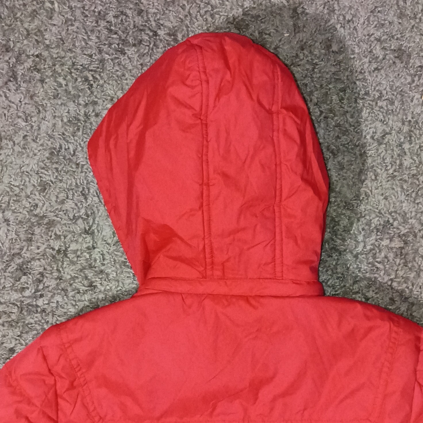 Tommy Hilfiger Coat Size Small Women Hooded Red Puffer Coat