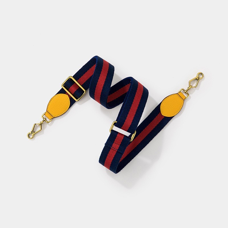New GG replacement Crossbody Shoulder Strap Green Navy Red Web Canvas Brown Gold