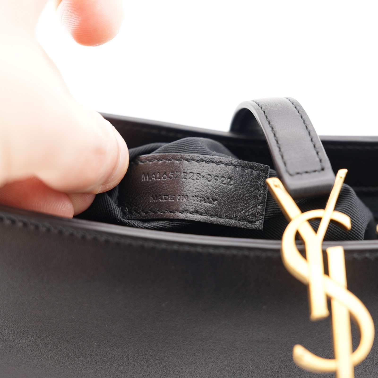 Saint Laurent YSL Le 5 à 7 Black Leather Shoulder Bag