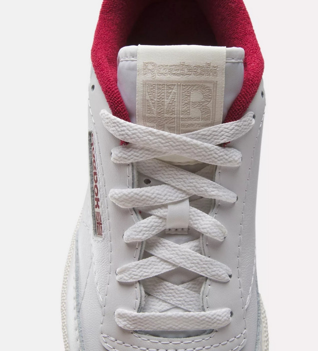 Reebok Club C 85 OG White Classic Maroon Leather Sneakers