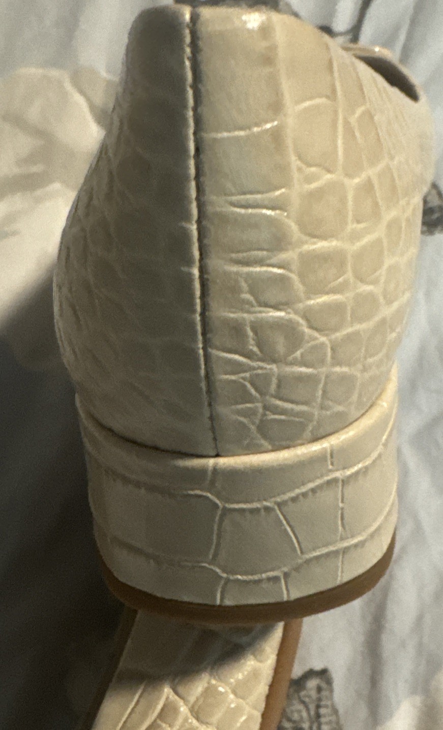 New Women Tory Burch Georgia Pump Soft Croco Logo Low Heel Shoes ,Sz. 10.5;6M
