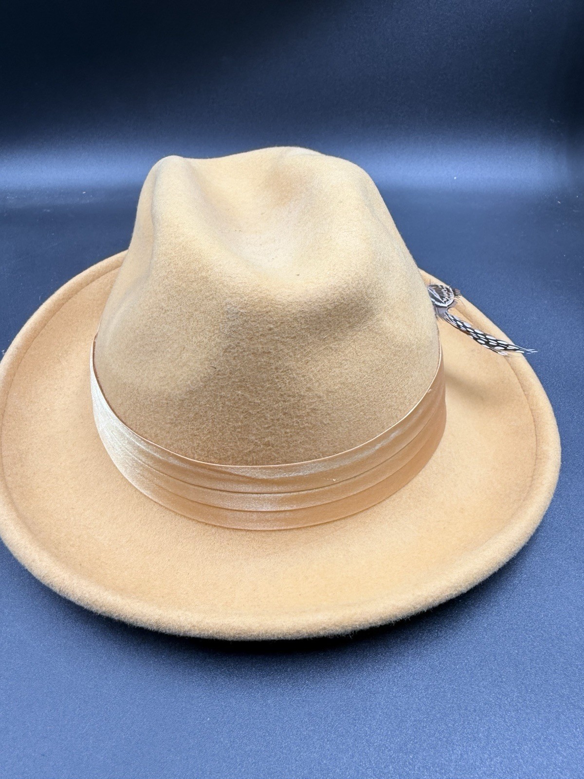 Bruno Capelo Luxury Camel Collection Fedora Hat Australian Wool Sz L