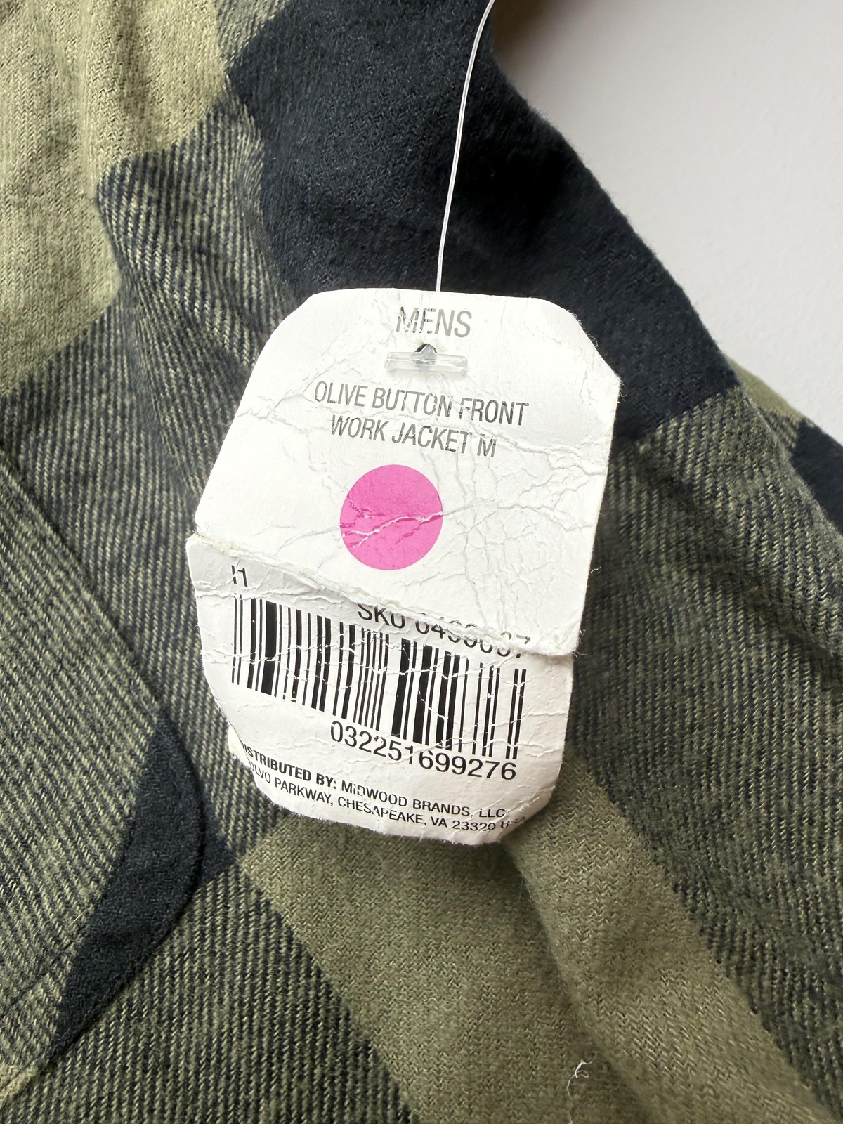 Highland Originals Jacket Mens Medium Green Plaid Quilted Button Work Lined
