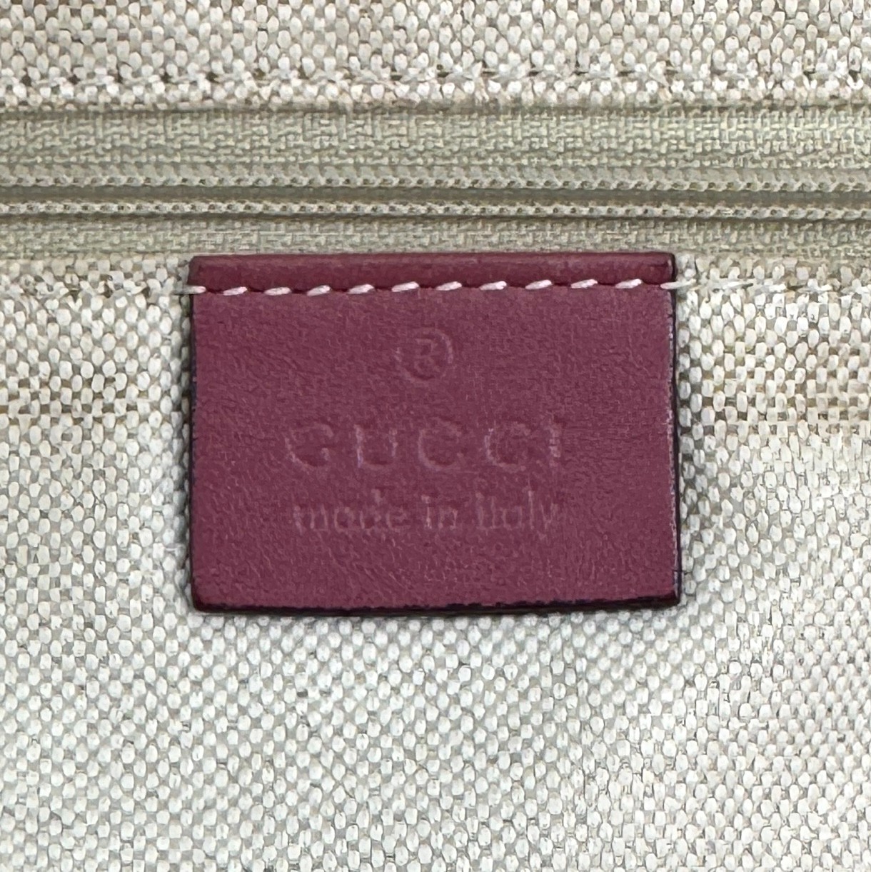 Gucci Shoulder Bag Sukey Leather Shima Micro GG Pink Authentic 420T0450