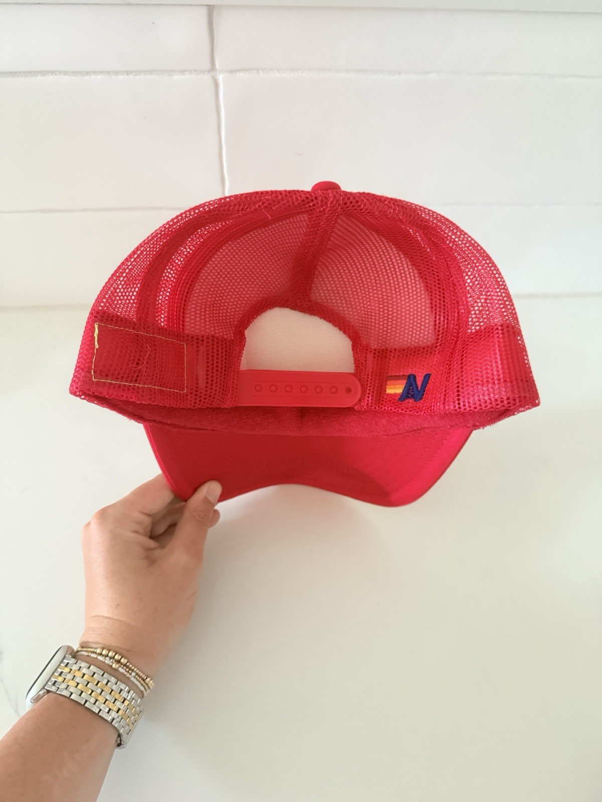 Aviator Nation Venice CA Red Trucker Hat