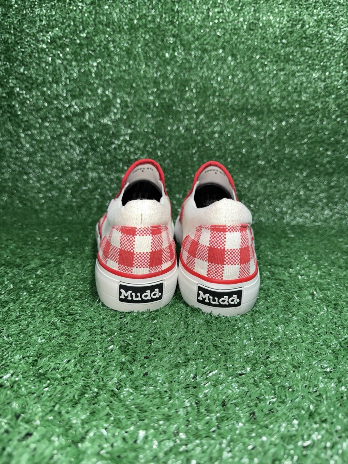 Vintage MUDD Y2K Checkerboard Low Top Slip On POPPY Vans Style Shoe Women Size 9