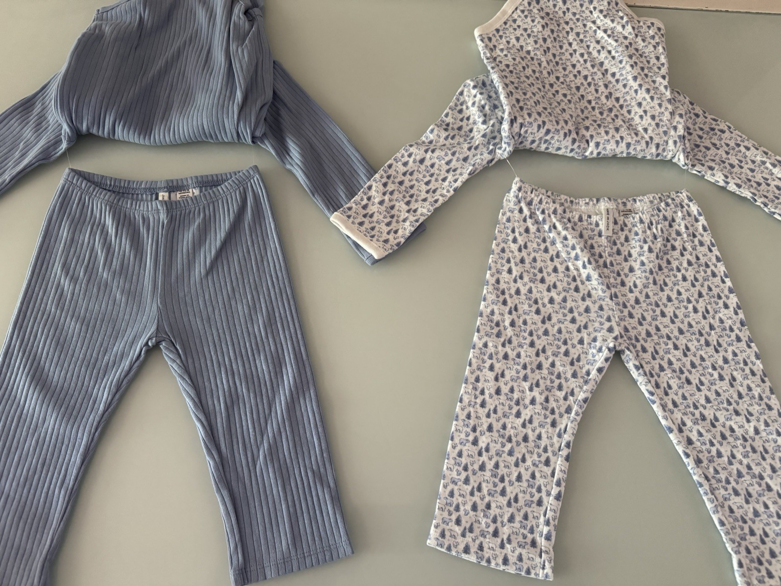 JANIE AND JACK Snow Cub Tan Cable Knit 14 PCS Set & Romper Size 12-18 Month