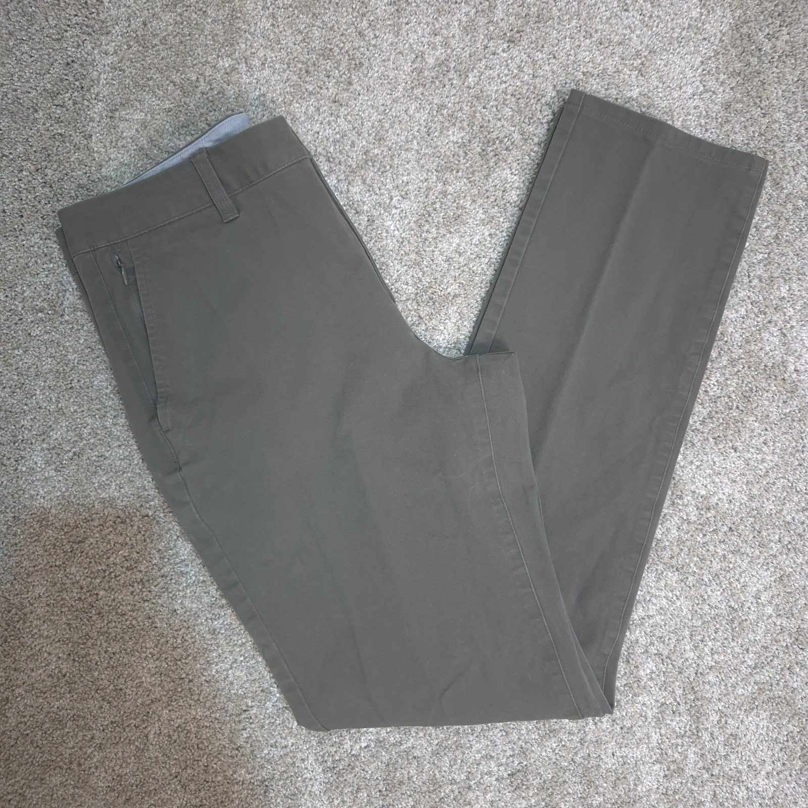 Bonobos Dress Pants Mens 30×31 Green Cotton Blend Tailored Fit Chinos