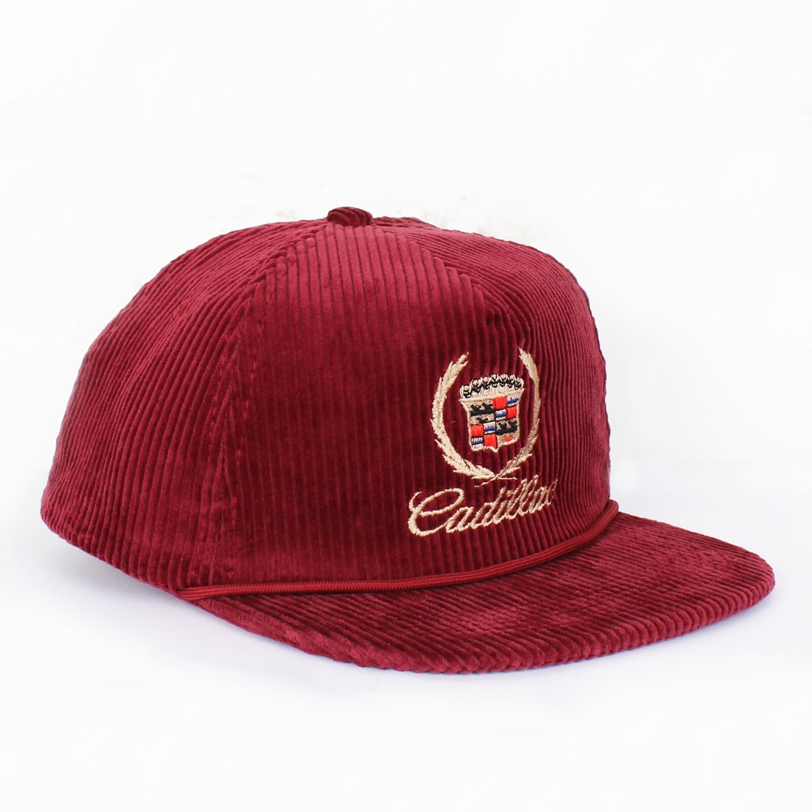 Vintage Cadillac Snapback Hat Baseball Cap cord cars racing escalade NEW