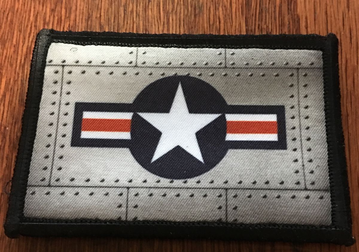WWII Army Air Force Morale Patch Tactical ARMY Hook Military Flag USA Badge