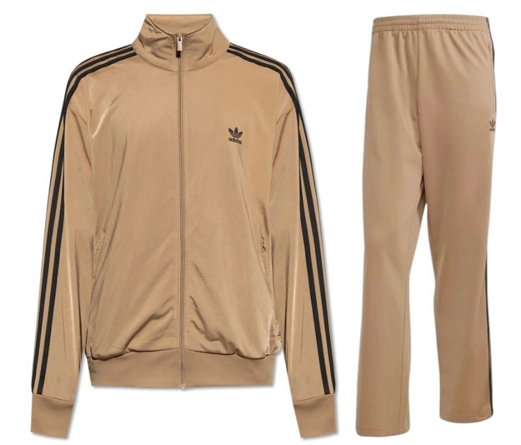 Adidas Originals Firebird Track Suit Jacket & Pants CARDBOARD BROWN LARGE L
